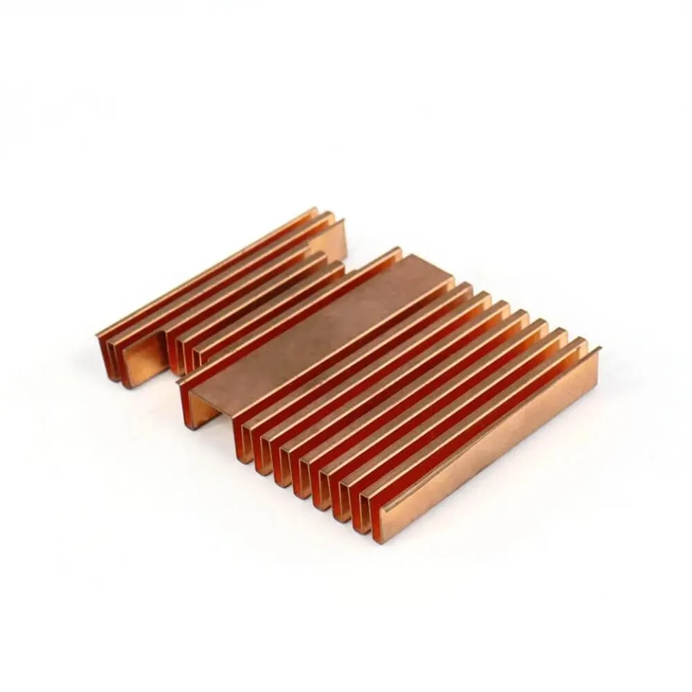 ODM/OEM Folded Brass Fin Heat Sink for Laser Machine LED Heat Sink