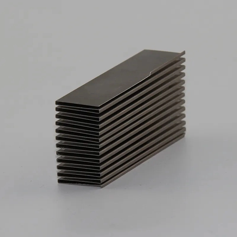 Custom Passivation Aluminum Folding Fin Heat Sink