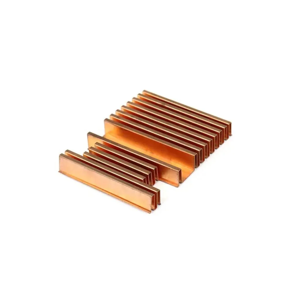 ODM/OEM Folded Brass Fin Heat Sink for Laser Machine LED Heat Sink